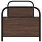Preview: Bettgestell ohne Matratze 75x190 cm Braun Eichen-Optik