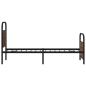 Preview: Bettgestell ohne Matratze 75x190 cm Braun Eichen-Optik