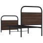 Preview: Bettgestell ohne Matratze 75x190 cm Braun Eichen-Optik