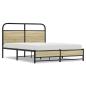 Preview: Bettgestell ohne Matratze 120x200 cm Sonoma-Eiche Holzwerkstoff