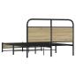 Preview: Bettgestell ohne Matratze 120x200 cm Sonoma-Eiche Holzwerkstoff