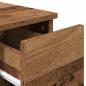 Preview: Nachttische mit Schubladen 2 Stk. Altholz-Optik 20x36x60 cm