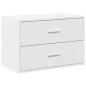 Preview: Schrank mit 2 Schubladen Weiß 60x31x40 cm Holzwerkstoff