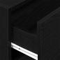 Preview: Schrank mit 2 Schubladen Schwarz Eichen-Optik 60x31x40 cm