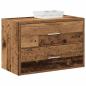 Preview: ARDEBO.de - Schrank mit 2 Schubladen Altholz-Optik 60x31x40cm Holzwerkstoff