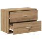 Preview: Schrank mit 2 Schubladen Artisan-Eiche 60x31x40cm Holzwerkstoff