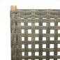 Preview: Gartenstuhl Verstellbar 6 Stk. Grau Poly Rattan Massivholz