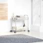 Preview: Aufbewahrungswagen 2 Etagen Transparent 37x28x43,5 cm Acryl