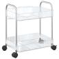 Preview: Aufbewahrungswagen 2 Etagen Transparent 37x28x43,5 cm Acryl