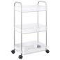 Preview: Aufbewahrungswagen 3 Etagen Transparent 37x28x68 cm Acryl