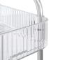 Preview: Aufbewahrungswagen 3 Etagen Transparent 37x28x68 cm Acryl