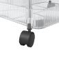 Preview: Aufbewahrungswagen 3 Etagen Transparent 37x28x68 cm Acryl