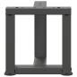 Preview: Couchtischbeine T-Form 2 Stk. Anthrazit 30x25x(30-31) cm Stahl