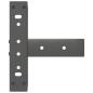 Preview: Couchtischbeine T-Form 2 Stk. Anthrazit 30x25x(30-31) cm Stahl
