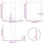 Preview: Couchtischbeine T-Form 2 Stk. Anthrazit 30x25x(30-31) cm Stahl