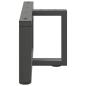Preview: Couchtischbeine T-Form 2 Stk. Anthrazit 60x25x(30-31) cm Stahl