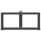 Preview: Couchtischbeine T-Form 2 Stk. Anthrazit 60x25x(30-31) cm Stahl