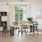 Preview: Konsolentischbeine T-Form 2 Stk. Schwarz 20x28x(72-73) cm Stahl