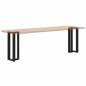 Preview: Konsolentischbeine T-Form 2 Stk. Schwarz 20x28x(72-73) cm Stahl