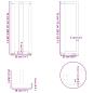 Preview: Konsolentischbeine T-Form 2Stk. Anthrazit 20x28x(72-73)cm Stahl