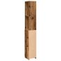 Preview: Badezimmerschrank Altholz-Optik 25x25x170 cm Holzwerkstoff
