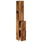 Preview: Badezimmerschrank Altholz-Optik 25x25x170 cm Holzwerkstoff