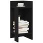 Preview: ARDEBO.de - Beistelltische 2 Stk. mit Ablage Schwarz 25,5x27x60 cm