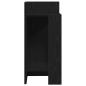 Preview: Beistelltische 2 Stk. mit Ablage Schwarz 25,5x27x60 cm