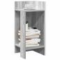 Preview: ARDEBO.de - Beistelltische 2 Stk. mit Ablage Grau Sonoma 25,5x27x60 cm
