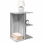 Preview: ARDEBO.de - Nachttisch Grau Sonoma 46,5x29x61 cm Holzwerkstoff