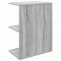 Preview: Nachttisch Grau Sonoma 46,5x29x61 cm Holzwerkstoff