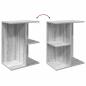 Preview: Nachttisch Grau Sonoma 46,5x29x61 cm Holzwerkstoff