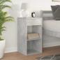 Preview: Nachttisch mit Schublade Betongrau 35x34x66,5 cm
