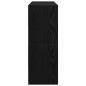 Preview: Schuhregale 2 Stk. Stapelbar Schwarz Eichen-Optik 89,5x30x40 cm
