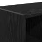 Preview: Schuhregale 2 Stk. Stapelbar Schwarz Eichen-Optik 89,5x30x40 cm