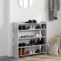 Preview: Schuhregal Betongrau 80x25x81 cm Holzwerkstoff