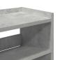 Preview: Schuhregal Betongrau 80x25x81 cm Holzwerkstoff