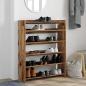 Preview: Schuhregal Altholz-Optik 80x25x100 cm Holzwerkstoff