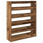 Preview: Schuhregal Altholz-Optik 80x25x100 cm Holzwerkstoff