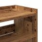 Preview: Schuhregal Altholz-Optik 80x25x100 cm Holzwerkstoff