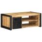 Preview: ARDEBO.de - Couchtisch 90x50x36 cm Raues Massivholz Mango