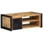 Preview: Couchtisch 90x50x36 cm Raues Massivholz Mango