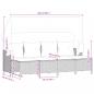 Preview: 5-tlg. Garten-Sofagarnitur mit Kissen Hellgrau Poly Rattan