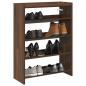 Preview: ARDEBO.de - Schuhregal Braun Eichen-Optik 80x25x61,5 cm Holzwerkstoff