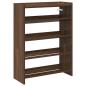 Preview: Schuhregal Braun Eichen-Optik 80x25x61,5 cm Holzwerkstoff