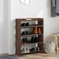 Preview: Schuhregal Braun Eichen-Optik 80x25x61,5 cm Holzwerkstoff