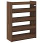 Preview: Schuhregal Braun Eichen-Optik 80x25x61,5 cm Holzwerkstoff