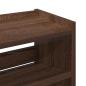 Preview: Schuhregal Braun Eichen-Optik 80x25x61,5 cm Holzwerkstoff