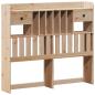 Preview: Massivholzbett mit Regal ohne Matratze 135x190 cm Kiefernholz