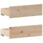 Preview: Massivholzbett mit Regal ohne Matratze 135x190 cm Kiefernholz